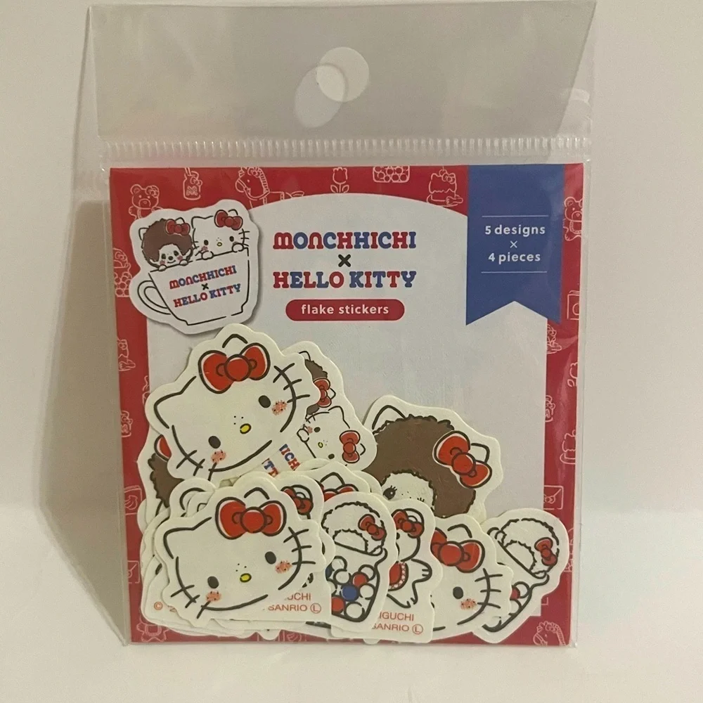 Hello Kitty Monchhichi Sticker Flakes